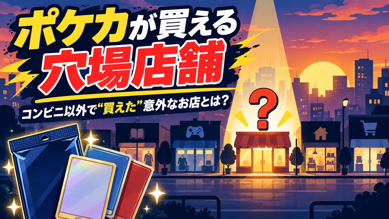 ポケカが買える穴場店舗 コンビニ以外で買えた意外なお店とは？