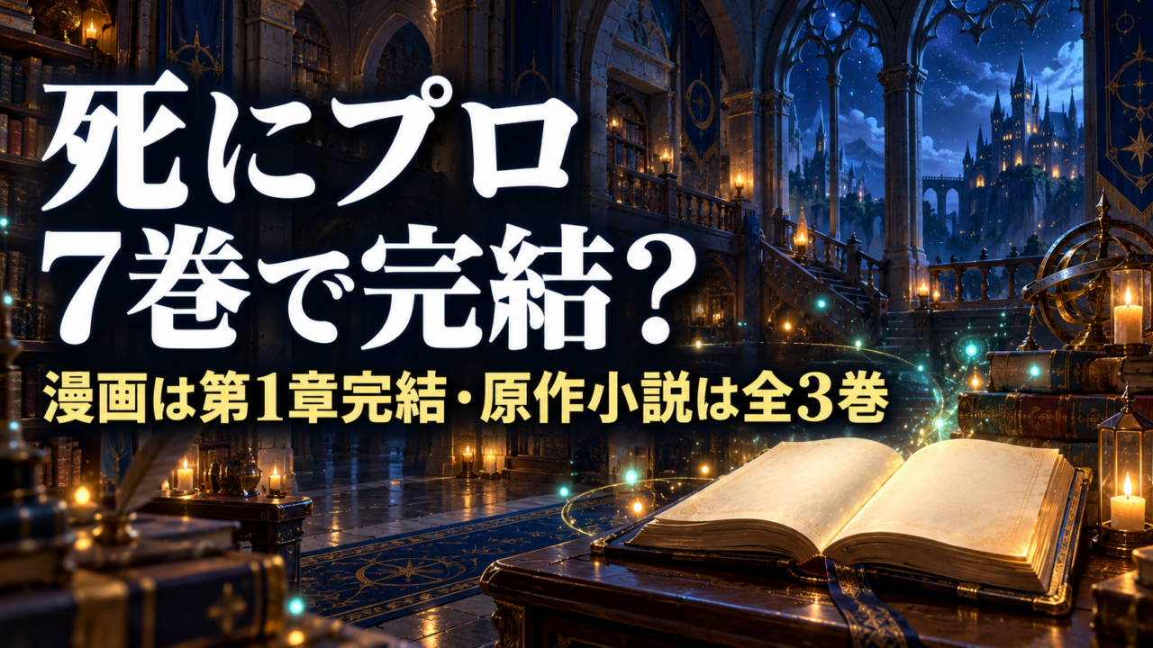 死にプロの漫画7巻は第1章完結、原作小説は全3巻という違い
