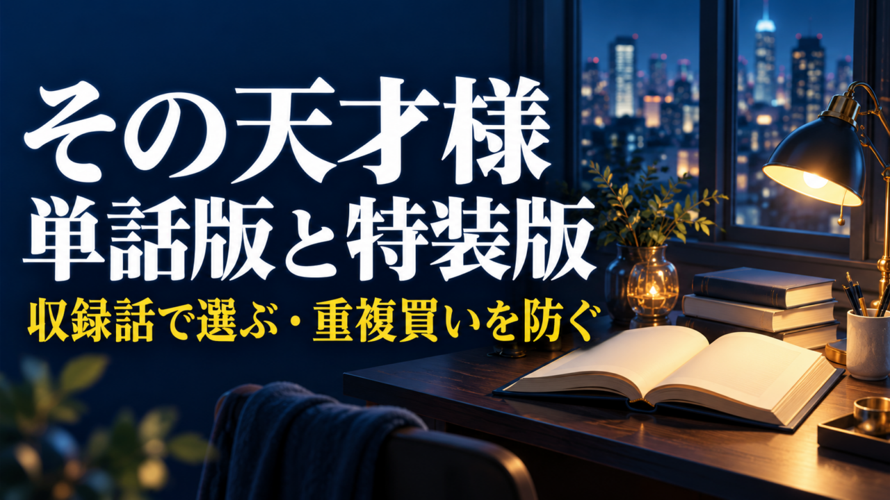 『その天才様』の単話版と特装版を、収録話で選ぶためのガイド