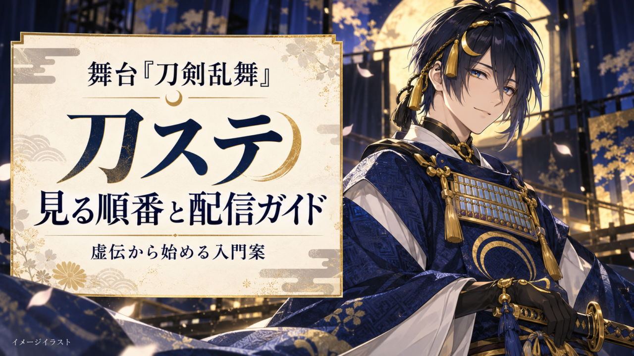 刀ステ｜三日月宗近のイメージイラストと見る順番・配信ガイド